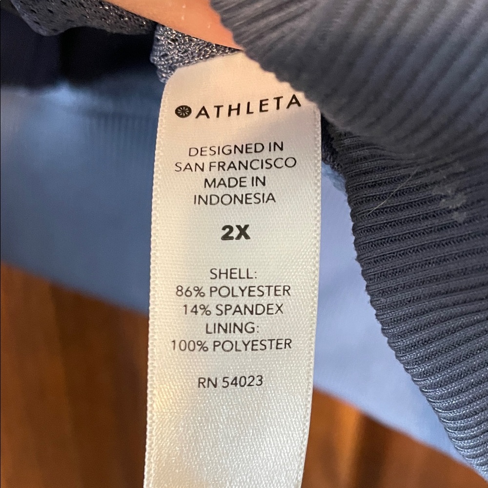 Athleta Charcoal Patterned Zip-Up Jacket - image 3